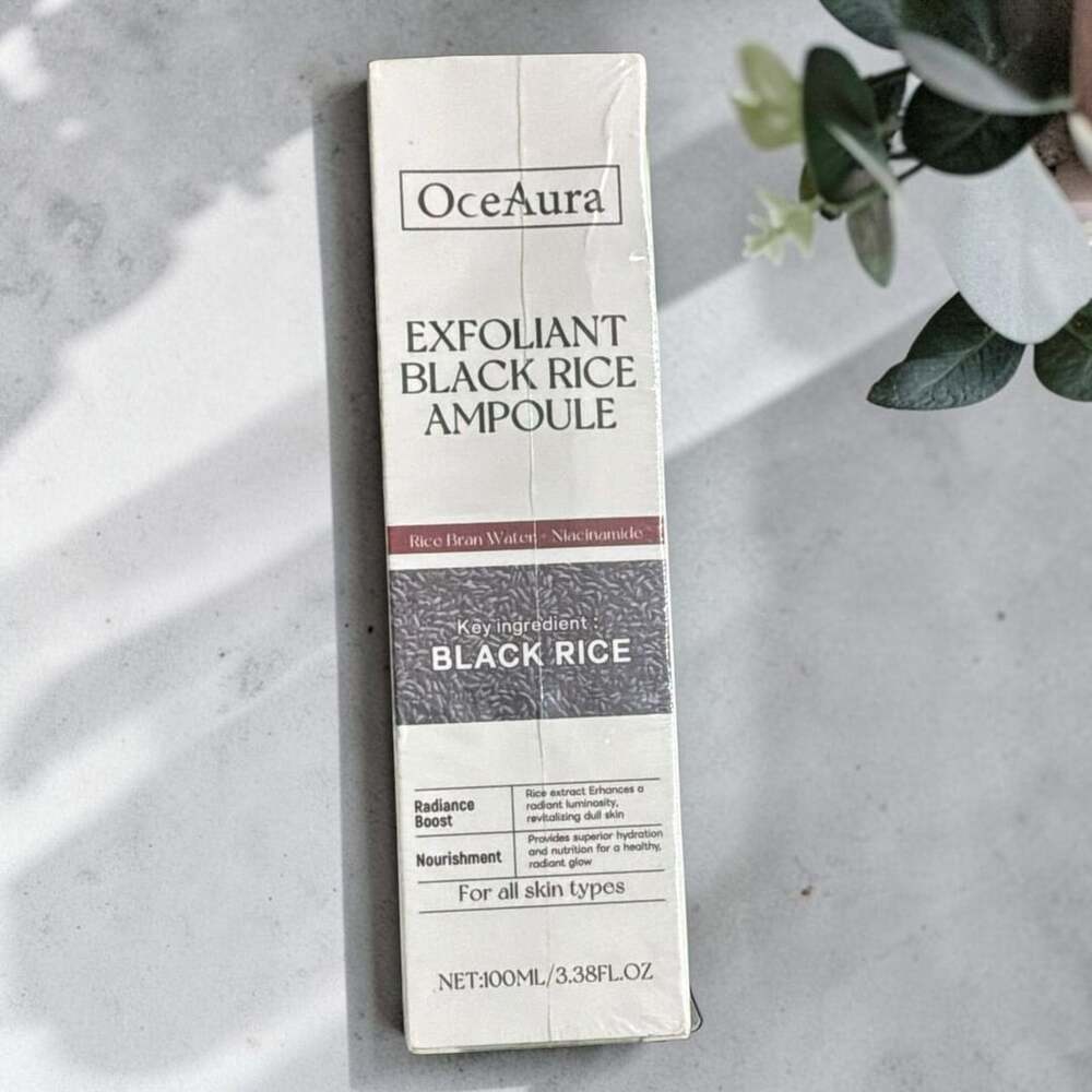 OceAura Exfoliant Black Rice Ampoule 3.38 Fl Oz New